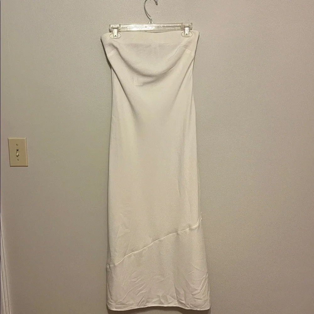 NWT Aritzia Babaton Resolution Cream Strapless Dress new - Picture 5 of 7